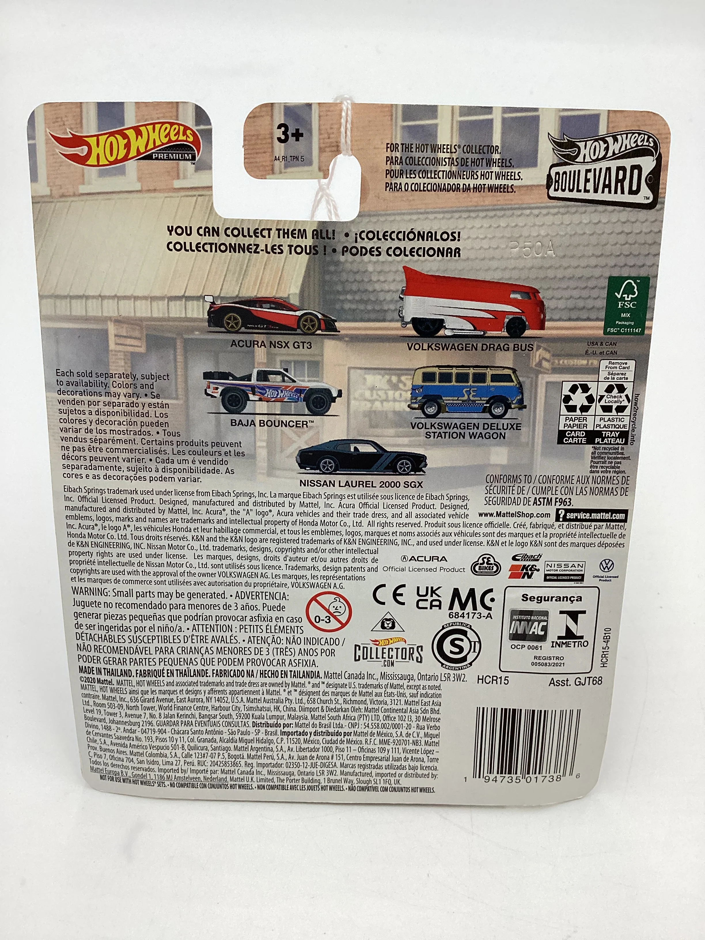 Hot Wheels Boulevard #42 Volkswagen Drag Bus Red/White 265D - Image 7
