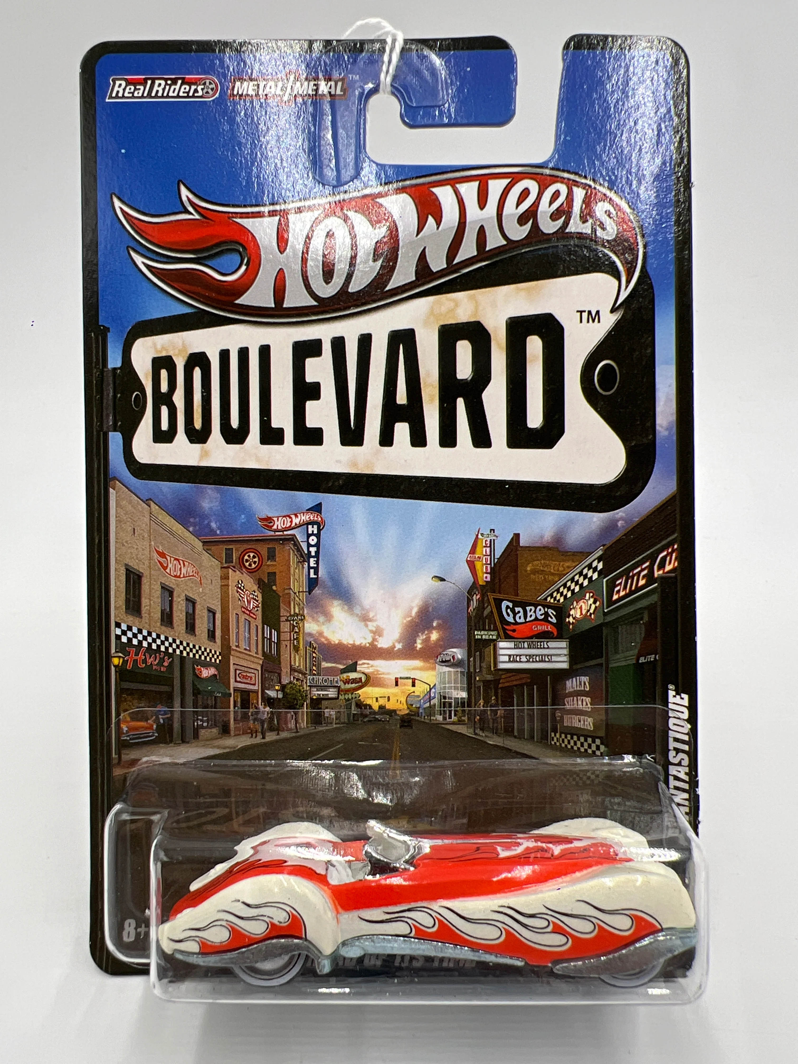 Hot Wheels Boulevard Ahead Of Its Time Phantastique White/Orange