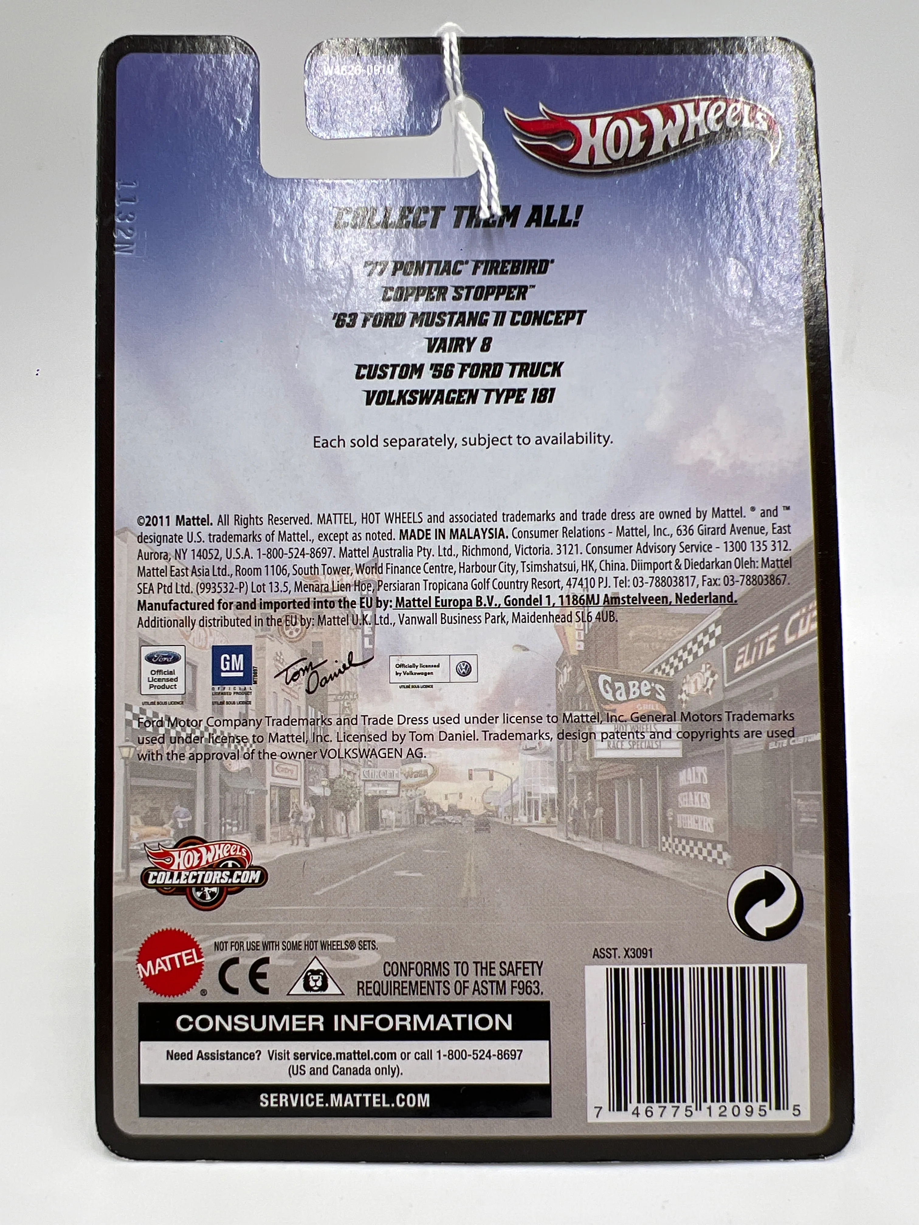 Hot Wheels Boulevard Show Rods Copper Stopper Black/White - Image 2