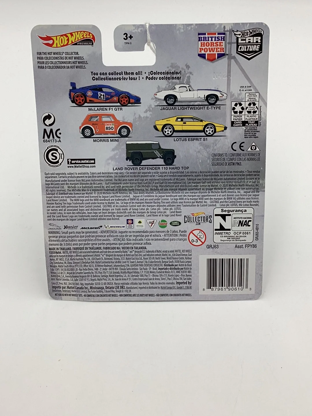 Hot Wheels British Horse Power Land Rover Defender 110 Hard Top 5/5 256C - Image 5