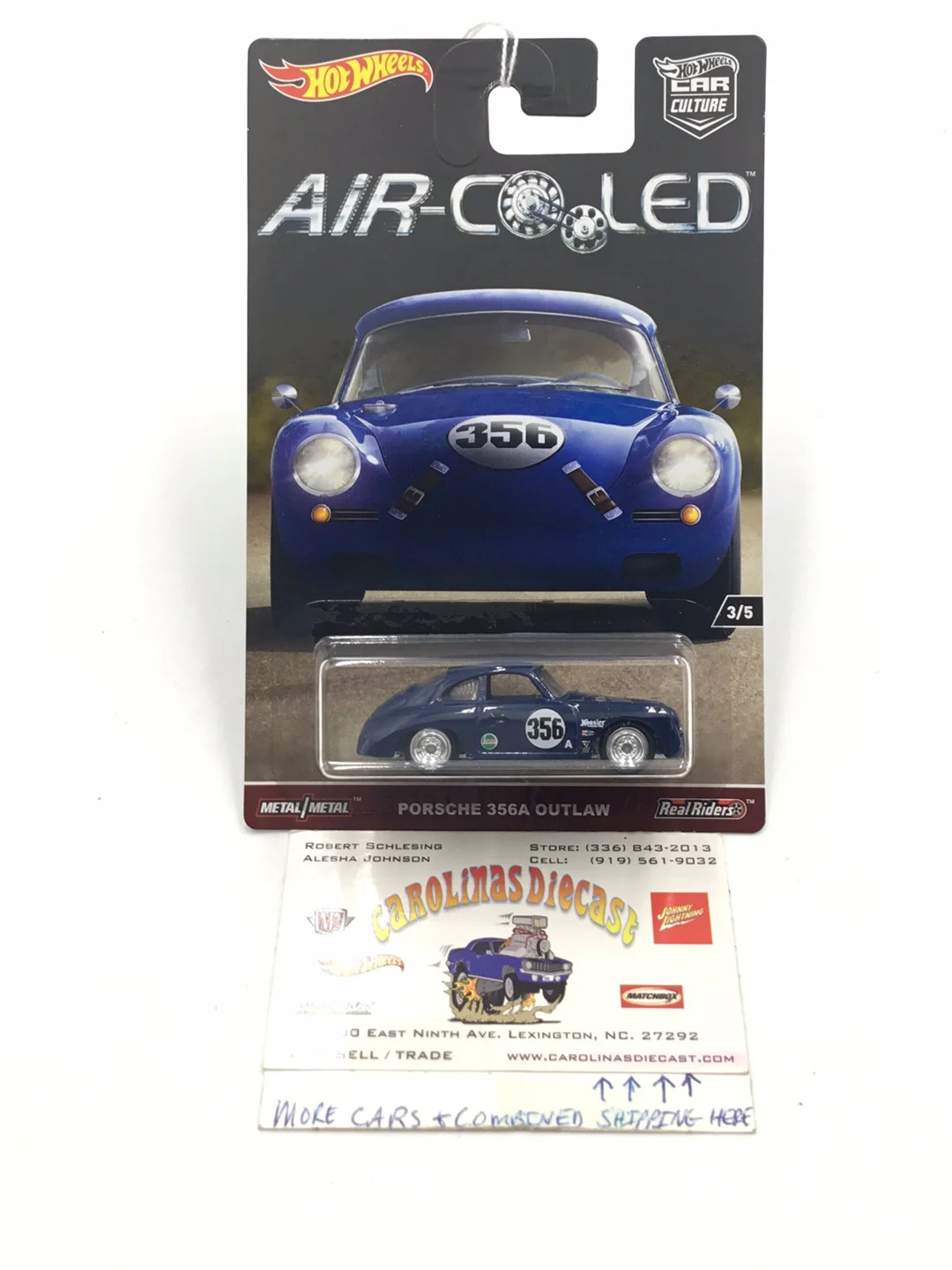 Hot wheels car culture air cooled Porsche 356A Outlaw #5 F2