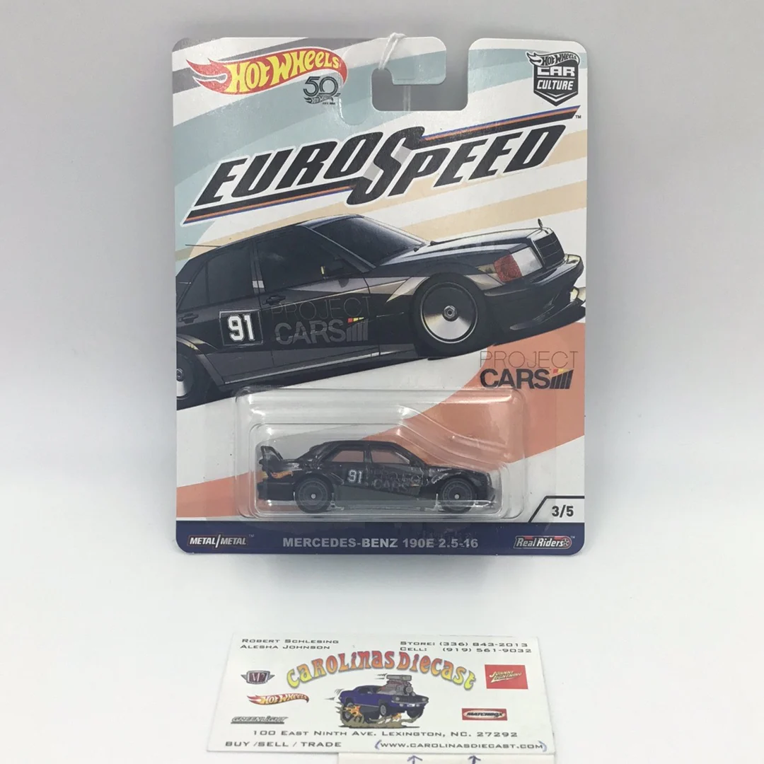 Hot wheels car culture Euro Speed 3/5 Mercedes Benz 190E 2.5 16