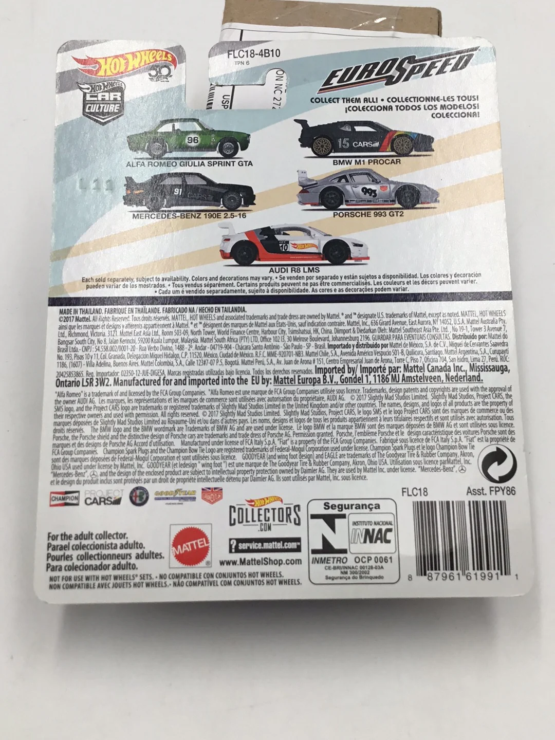 Hot wheels car culture Euro Speed 3/5 Mercedes Benz 190E 2.5 16 G2 - Image 6