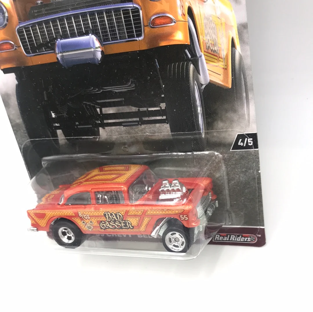 Hot wheels car culture HW Redliners 55 Chevy Bel Air Gasser W/Protector - Image 3