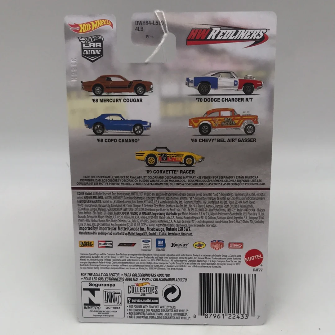 Hot wheels car culture HW Redliners 55 Chevy Bel Air Gasser W/Protector - Image 4
