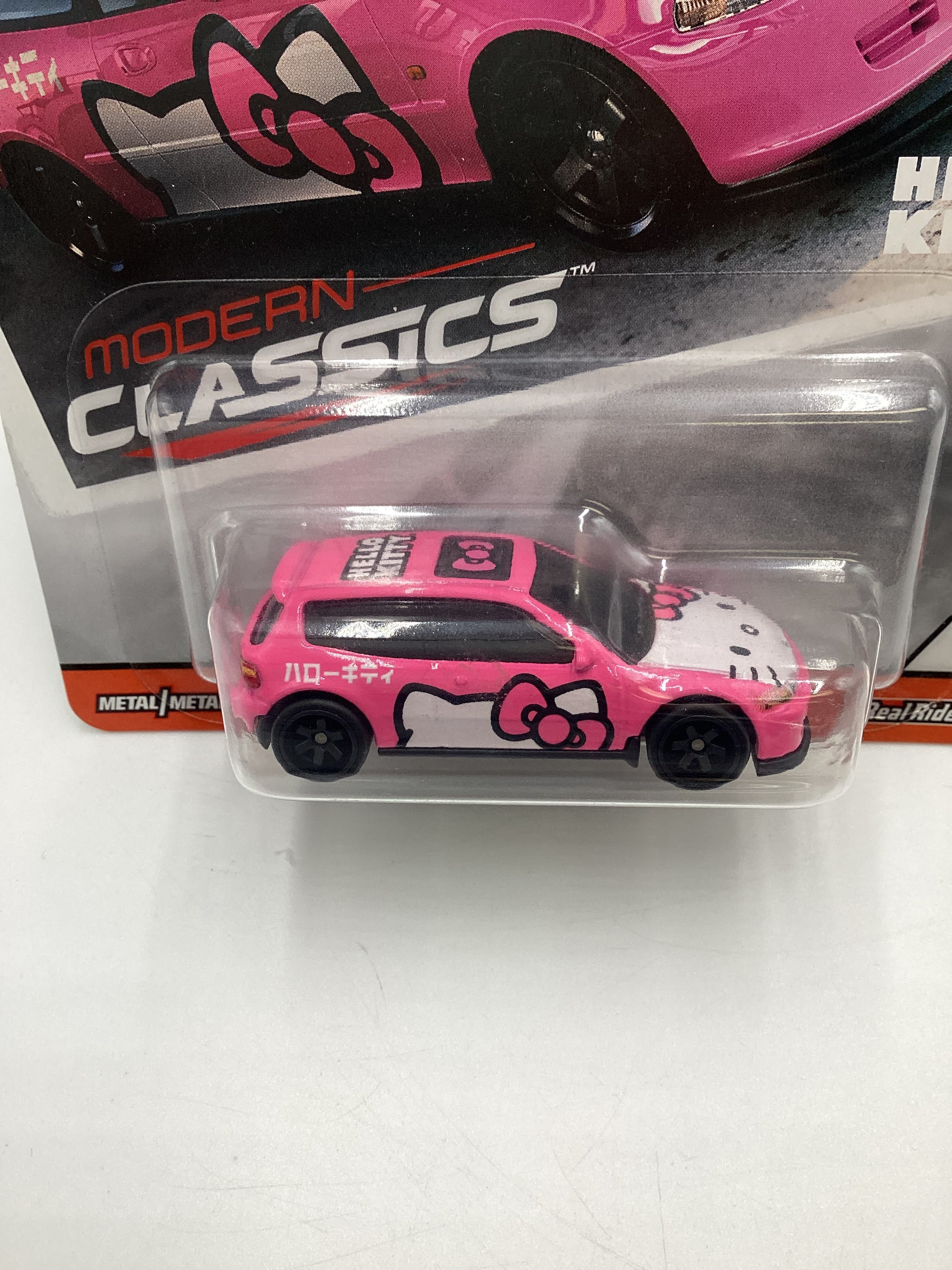 Hot Wheels Car Culture Modern Classics #1 Honda Civic EG Hello Kitty with protector - Image 3