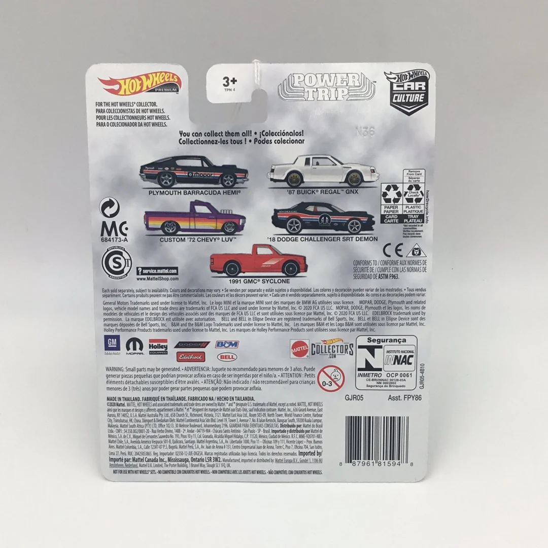 Hot wheels car culture Power Trip 1/5 Plymouth Barracuda Hemi #1 263B - Image 4