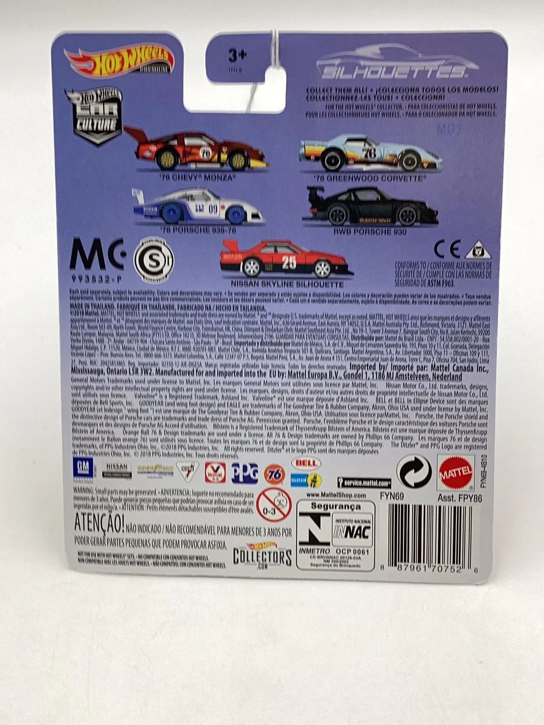 Hot wheels car culture silhouettes #1 76 Chevy Monza 244D - Image 7