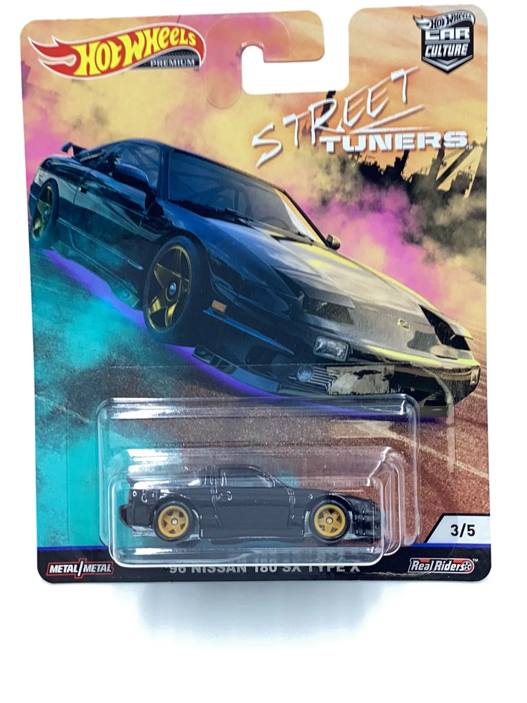 Hot wheels car culture Street Tuners #3 96 Nissan 180 SX Type X with protector - Image 2