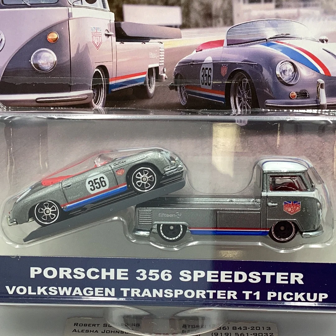 Hot wheels car culture team transport #1 Porsche 356 Speedster Volkswagen T1 pickup 245D - Image 2