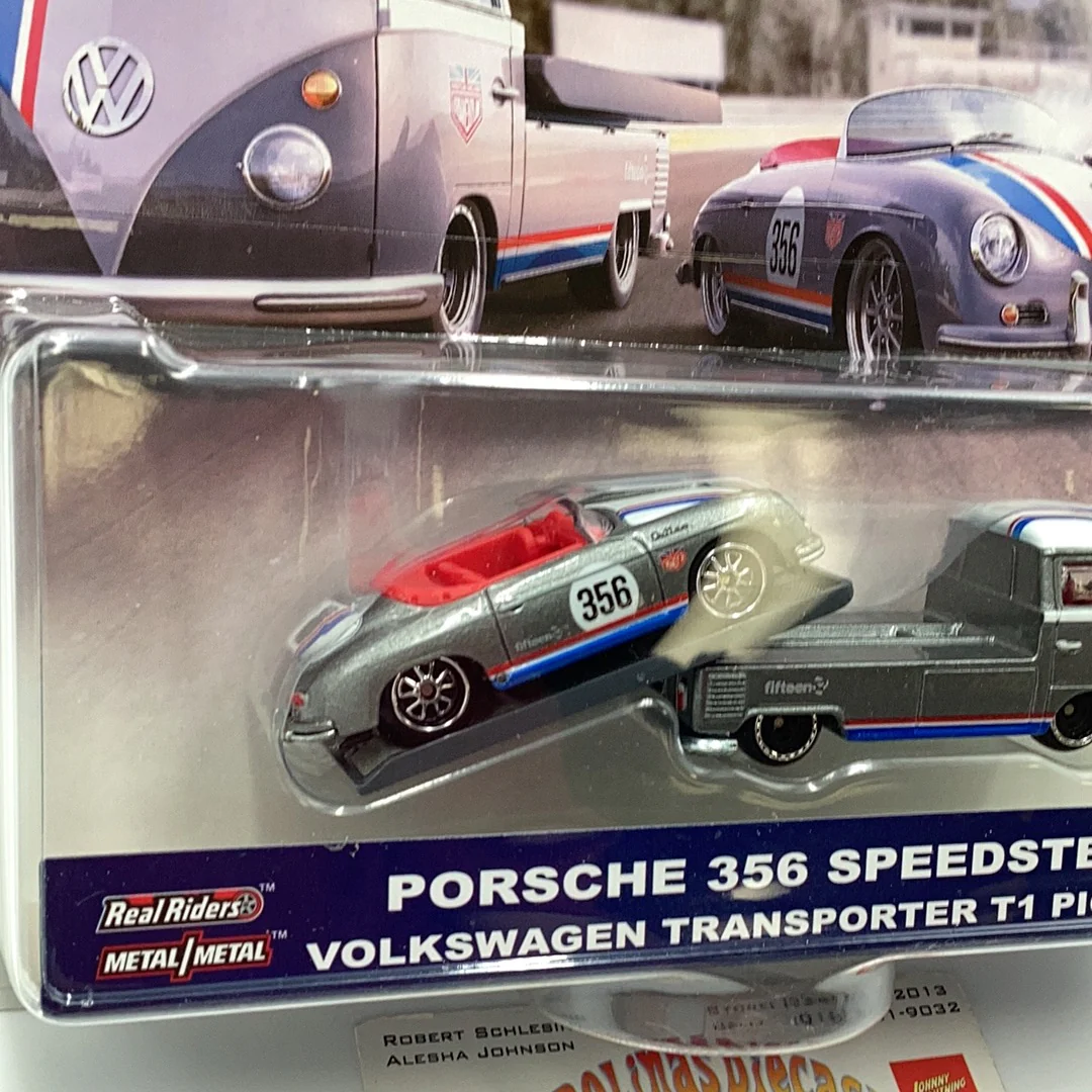 Hot wheels car culture team transport #1 Porsche 356 Speedster Volkswagen T1 pickup 245D - Image 3