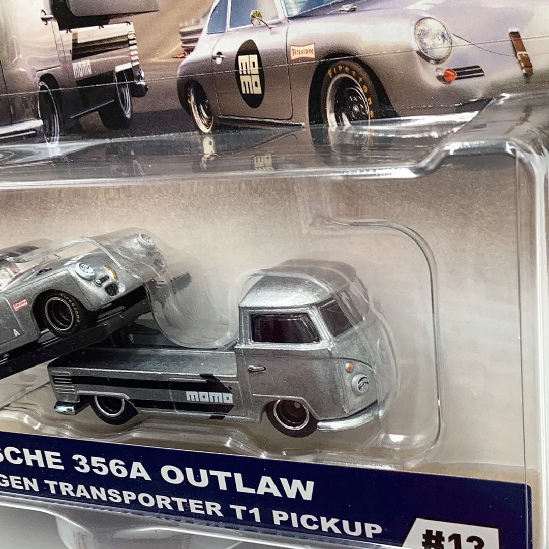 Hot wheels car culture team transport #13 Porsche 356A outlaw Volkswagen transporter T1 Pickup 278G - Image 4