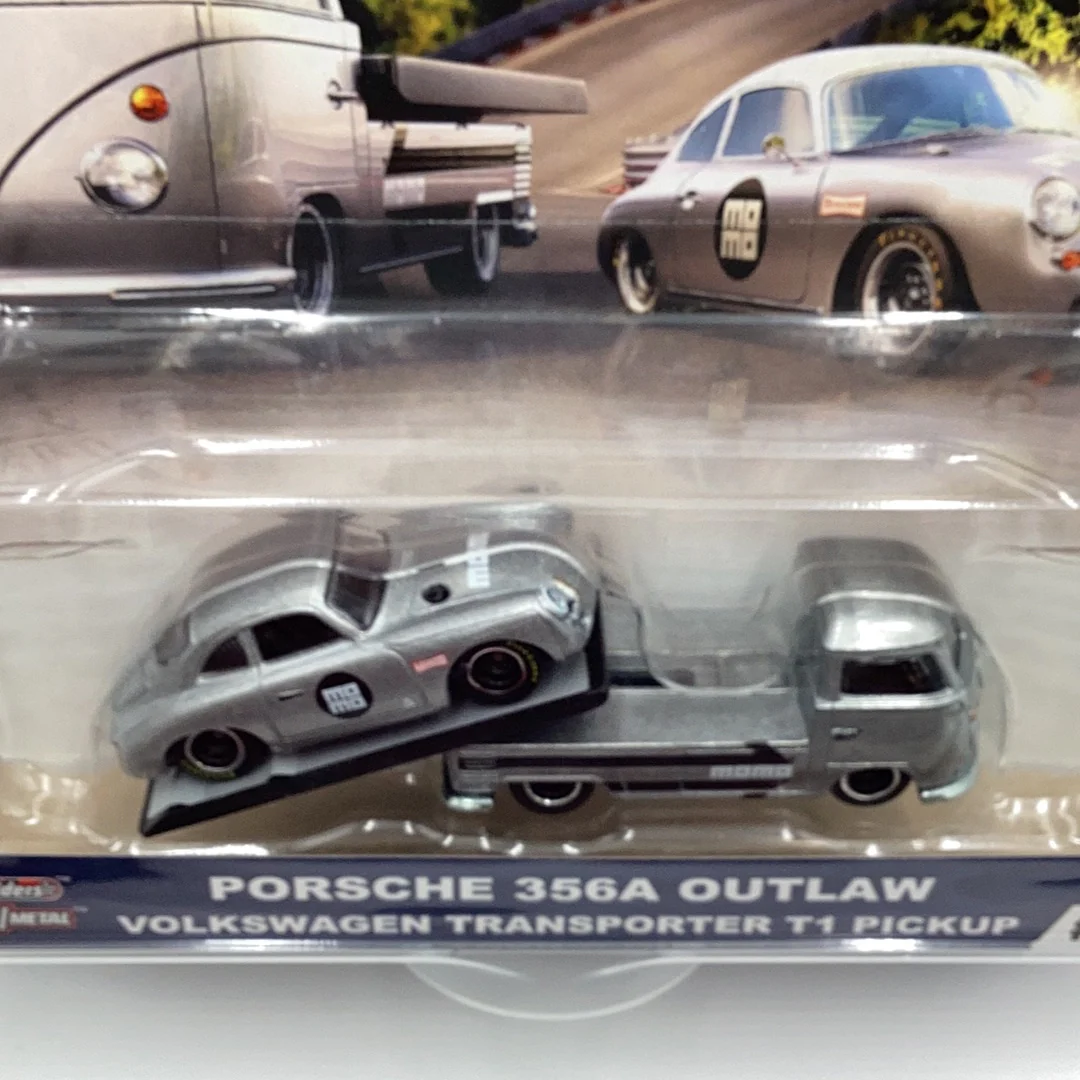 Hot wheels car culture team transport #13 Porsche 356A outlaw Volkswagen transporter T1 Pickup 278G - Image 5