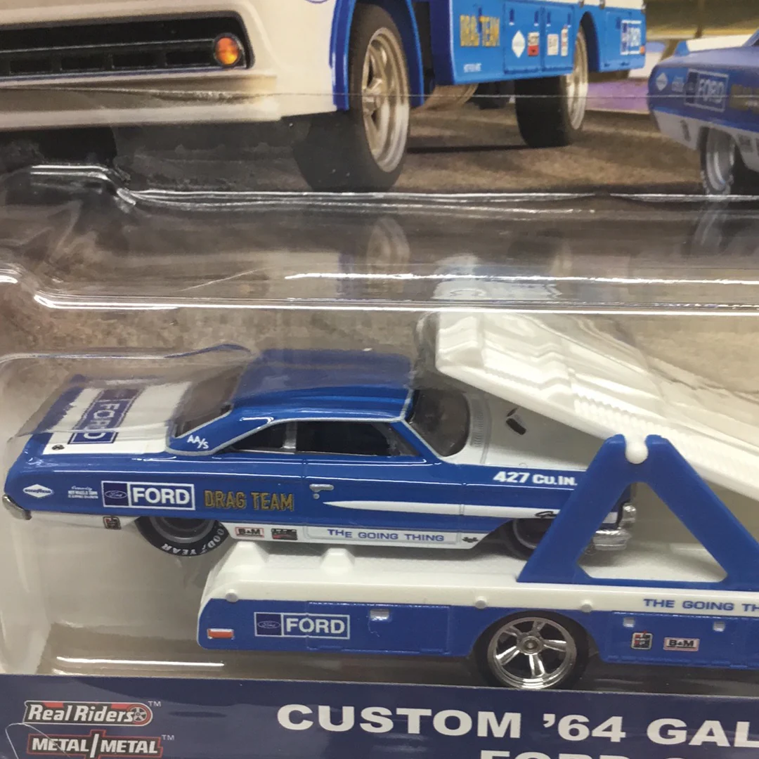 Hot wheels car culture team transport #15 custom 64 galaxy 500 Ford C-800 279C - Image 2