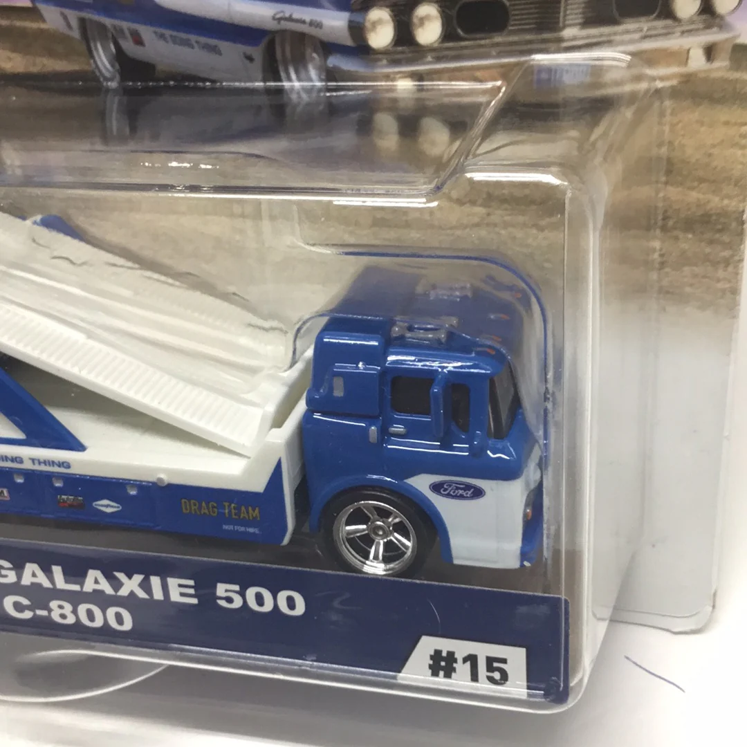 Hot wheels car culture team transport #15 custom 64 galaxy 500 Ford C-800 279C - Image 3