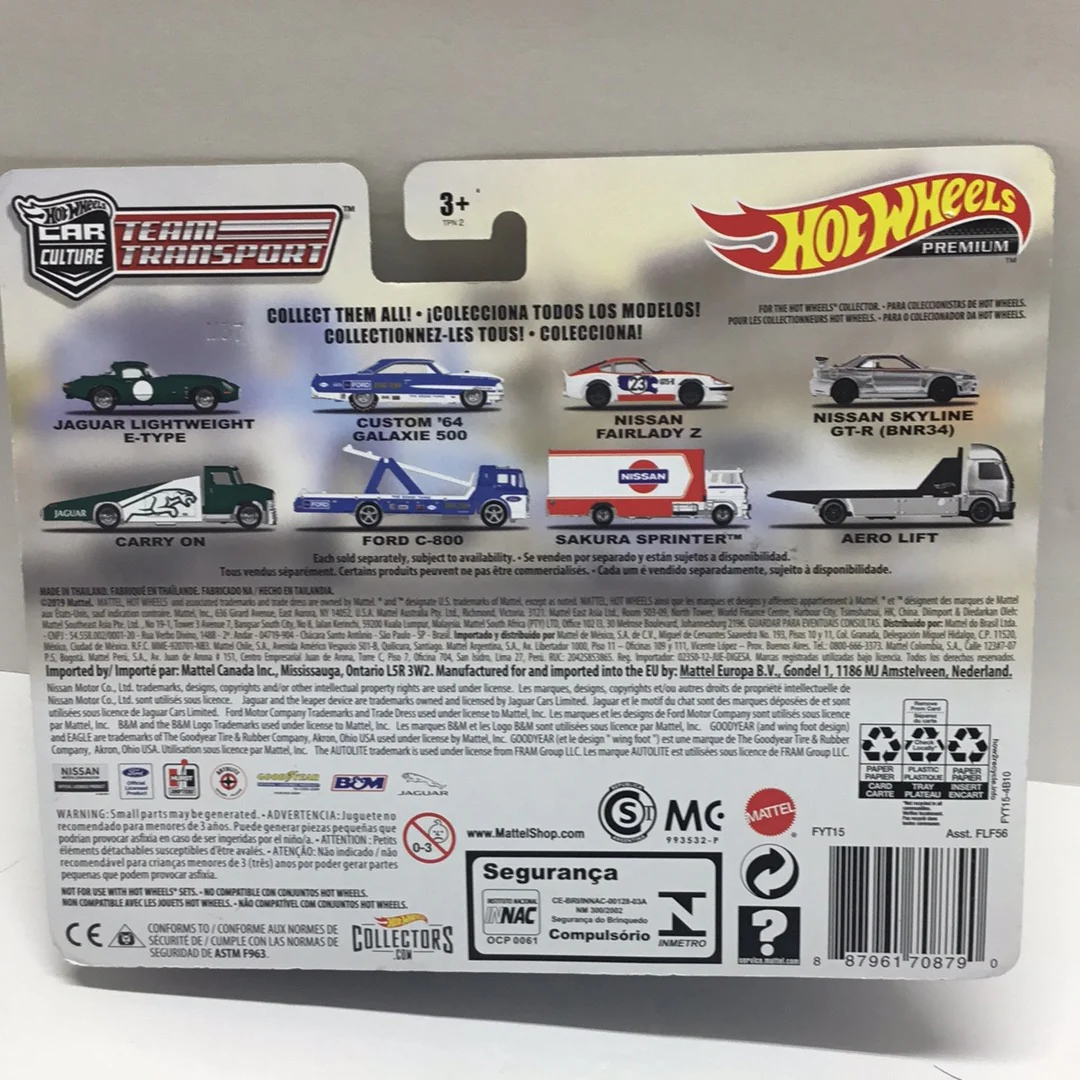 Hot wheels car culture team transport #15 custom 64 galaxy 500 Ford C-800 279C - Image 5