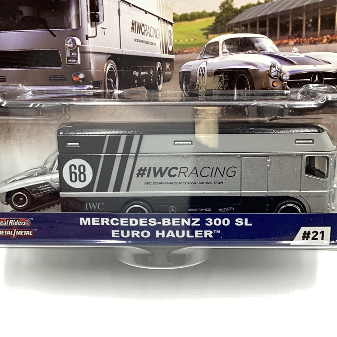Hot wheels car culture team transport #21 Mercedes Benz 300 SL euro hauler 281C - Image 2