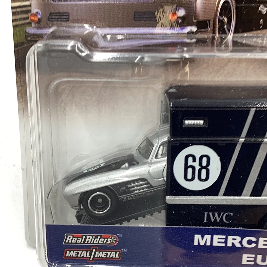 Hot wheels car culture team transport #21 Mercedes Benz 300 SL euro hauler 281C - Image 3