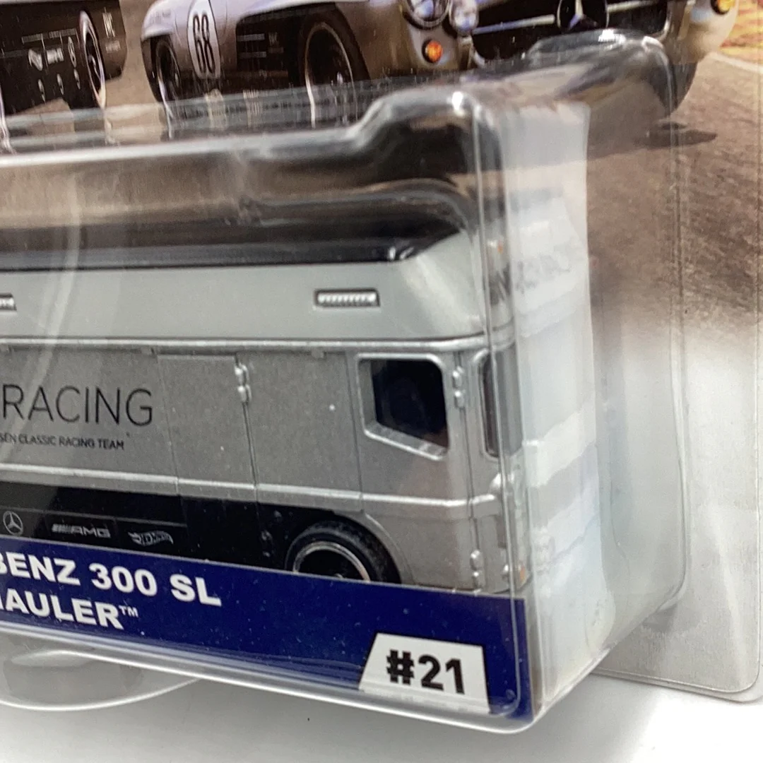 Hot wheels car culture team transport #21 Mercedes Benz 300 SL euro hauler 281C - Image 5