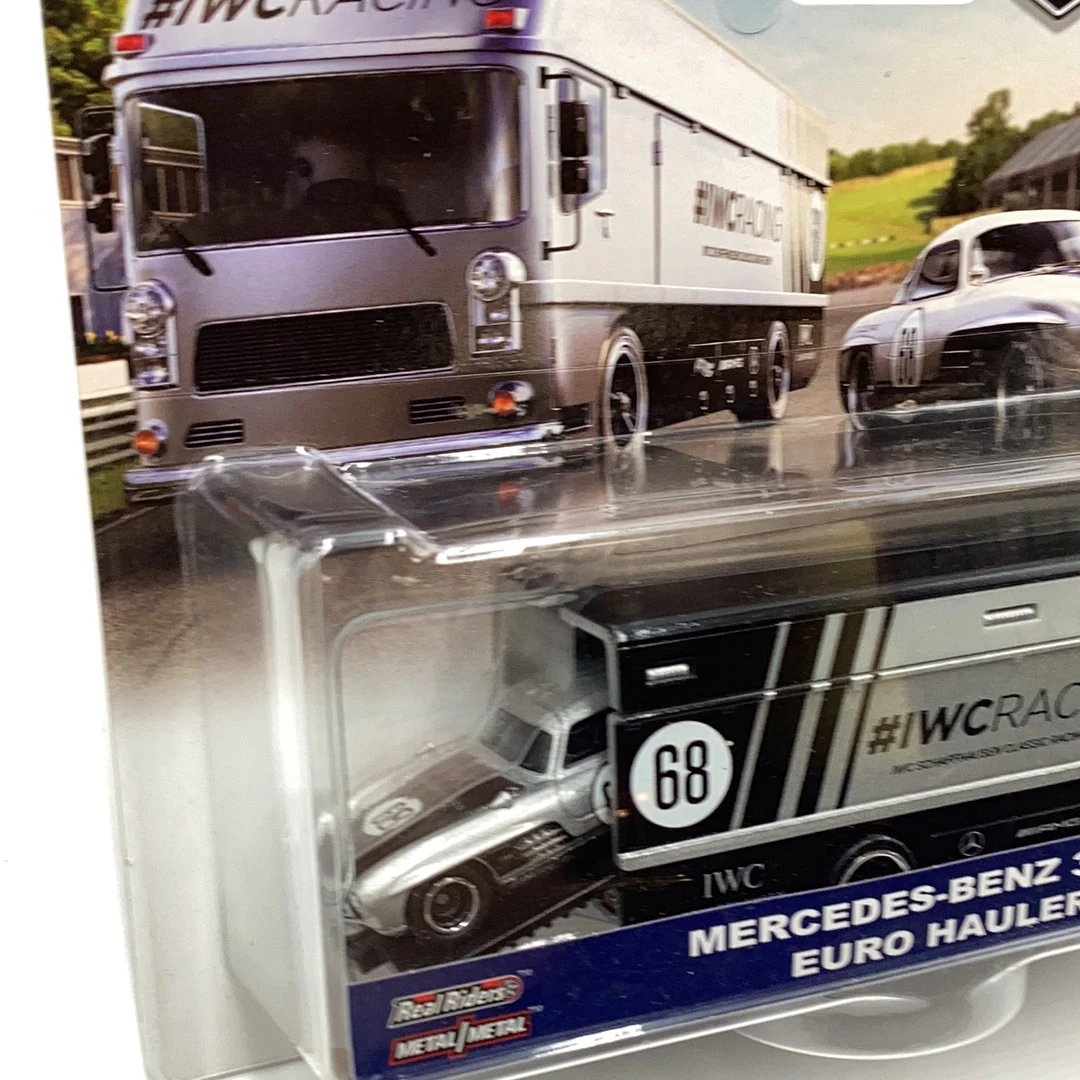Hot wheels car culture team transport #21 Mercedes Benz 300 SL euro hauler 281C - Image 6