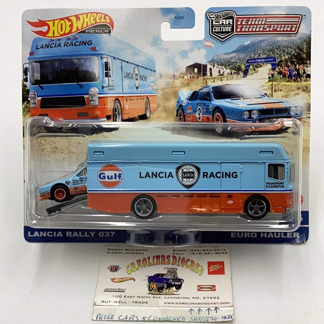Hot wheels car culture team transport #26 Lancia Rally Euro hauler 282B