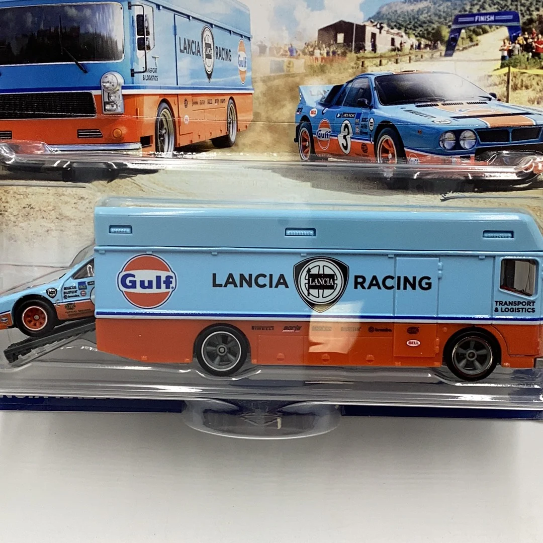 Hot wheels car culture team transport #26 Lancia Rally Euro hauler 282B - Image 2