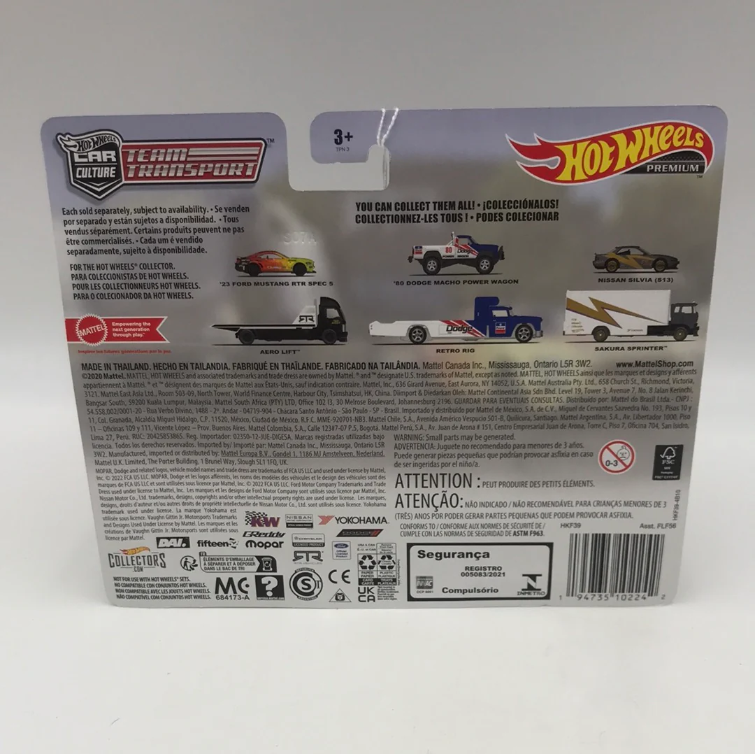 Hot wheels car culture team transport #50 23 Ford Mustang RTR Spec 5 Aero Lift - Image 5