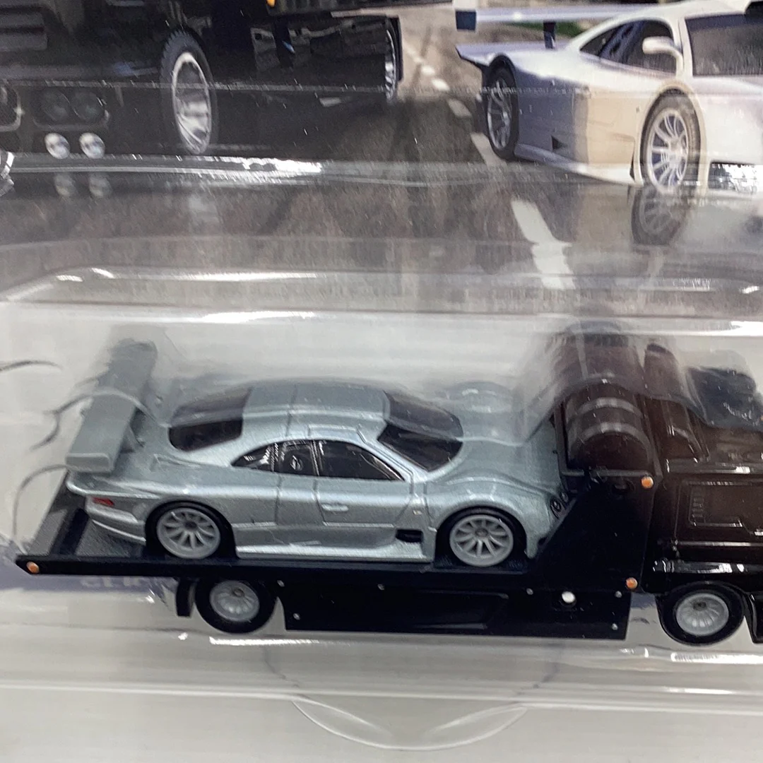 HOT WHEELS CAR CULTURE TEAM TRANSPORT #59 1997 Mercedes Benz CLK- GTR Fleet Street 282E - Image 3