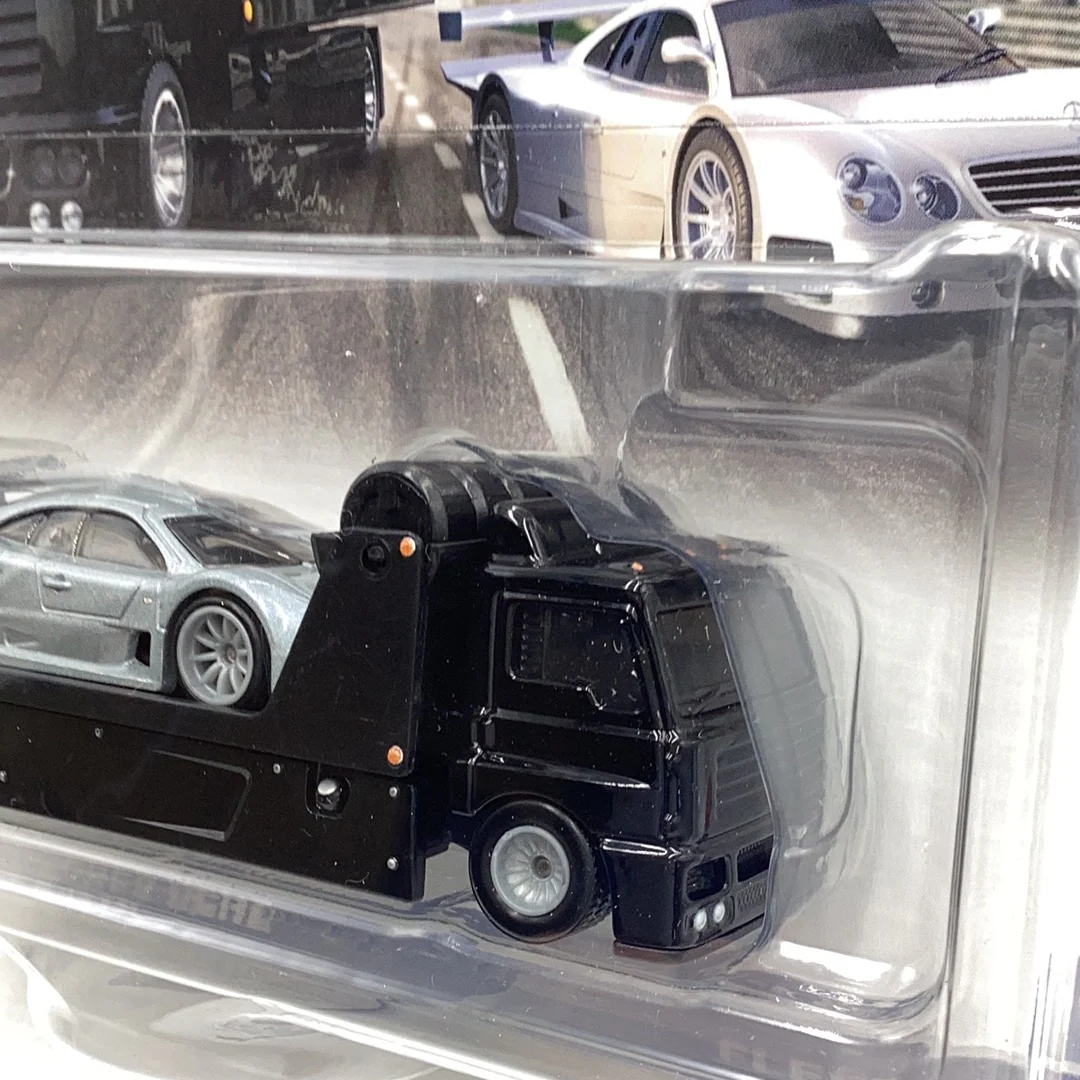 HOT WHEELS CAR CULTURE TEAM TRANSPORT #59 1997 Mercedes Benz CLK- GTR Fleet Street 282E - Image 4