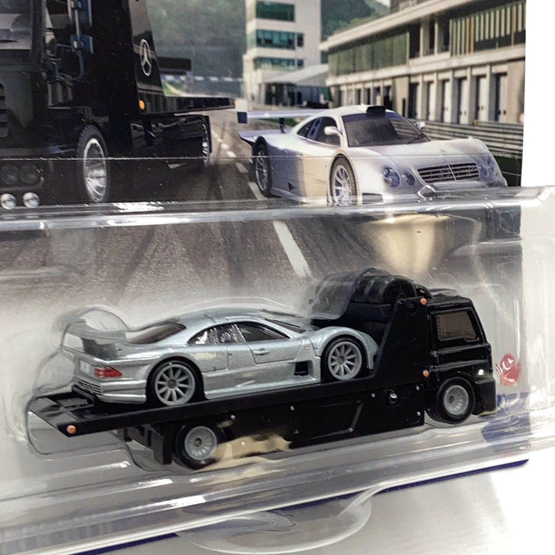 HOT WHEELS CAR CULTURE TEAM TRANSPORT #59 1997 Mercedes Benz CLK- GTR Fleet Street 282E - Image 5
