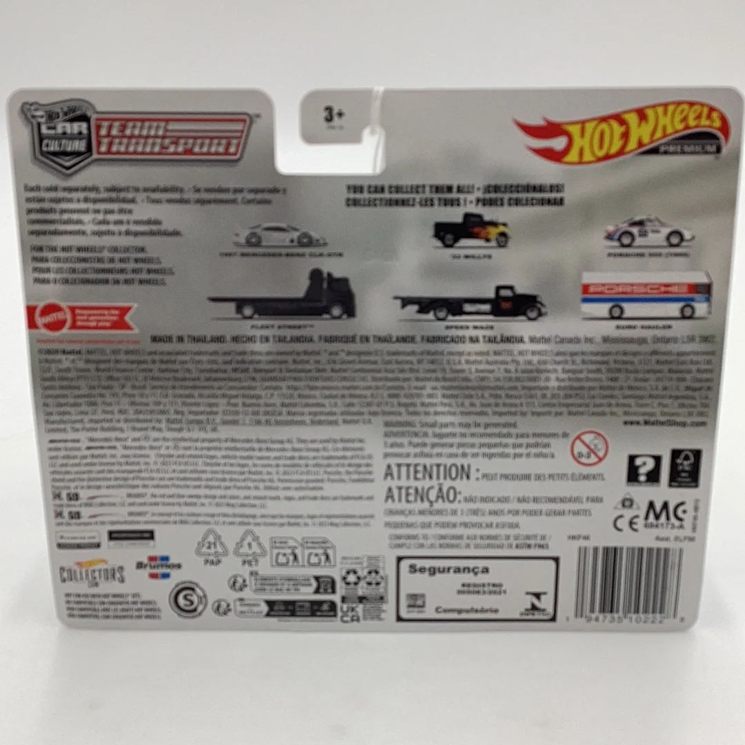 HOT WHEELS CAR CULTURE TEAM TRANSPORT #59 1997 Mercedes Benz CLK- GTR Fleet Street 282E - Image 6