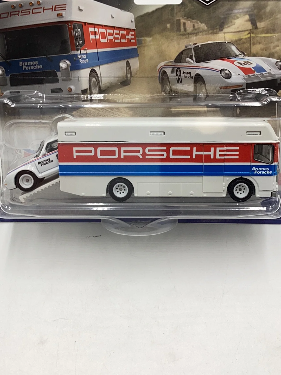 Hot wheels car culture team transport #61 Porsche 959(1986)euro hauler 281B - Image 2