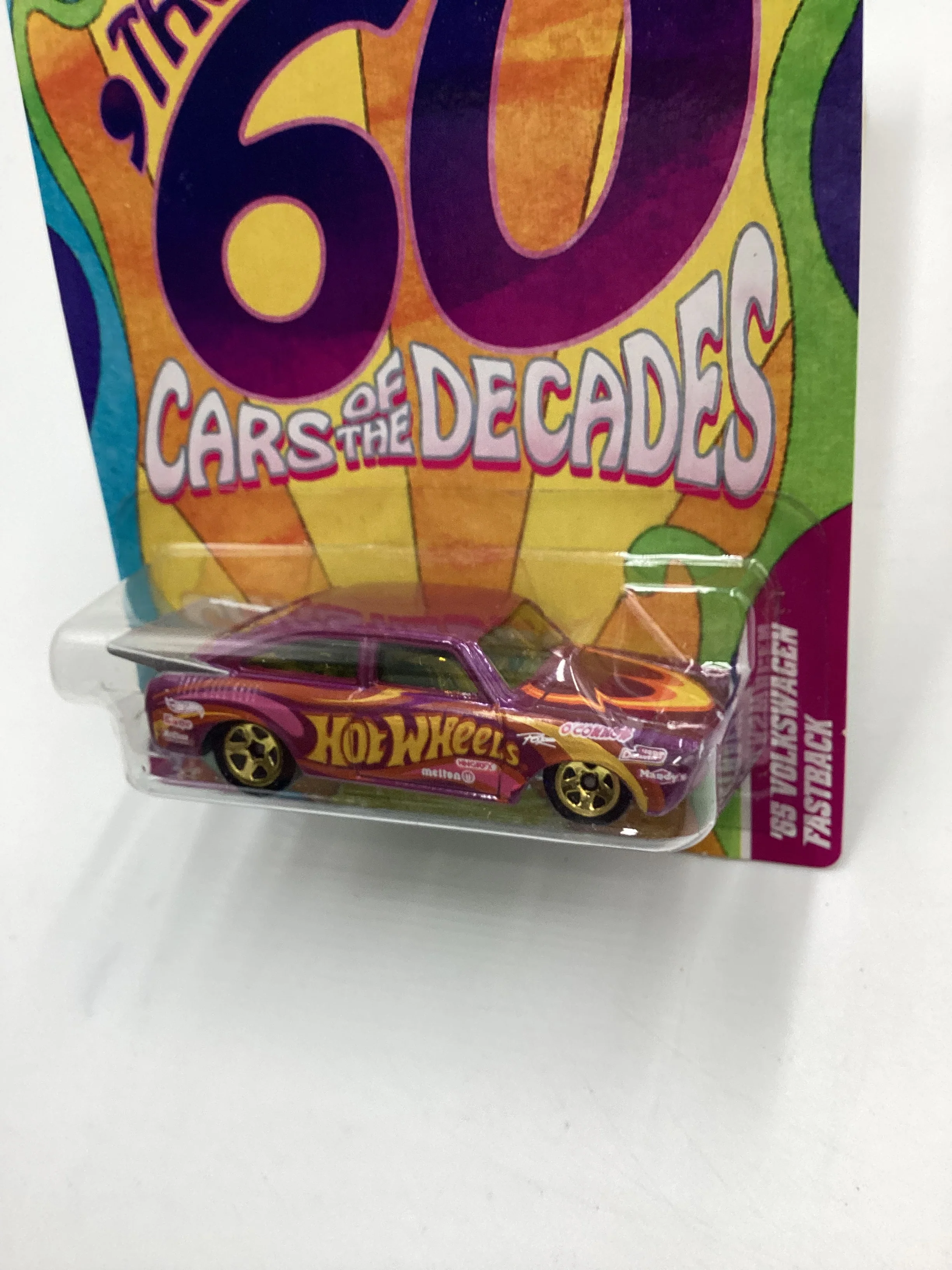 Hot Wheels Cars of the Decades The 60s #14 65 Volkswagen Fastback Purple 160J - Image 4