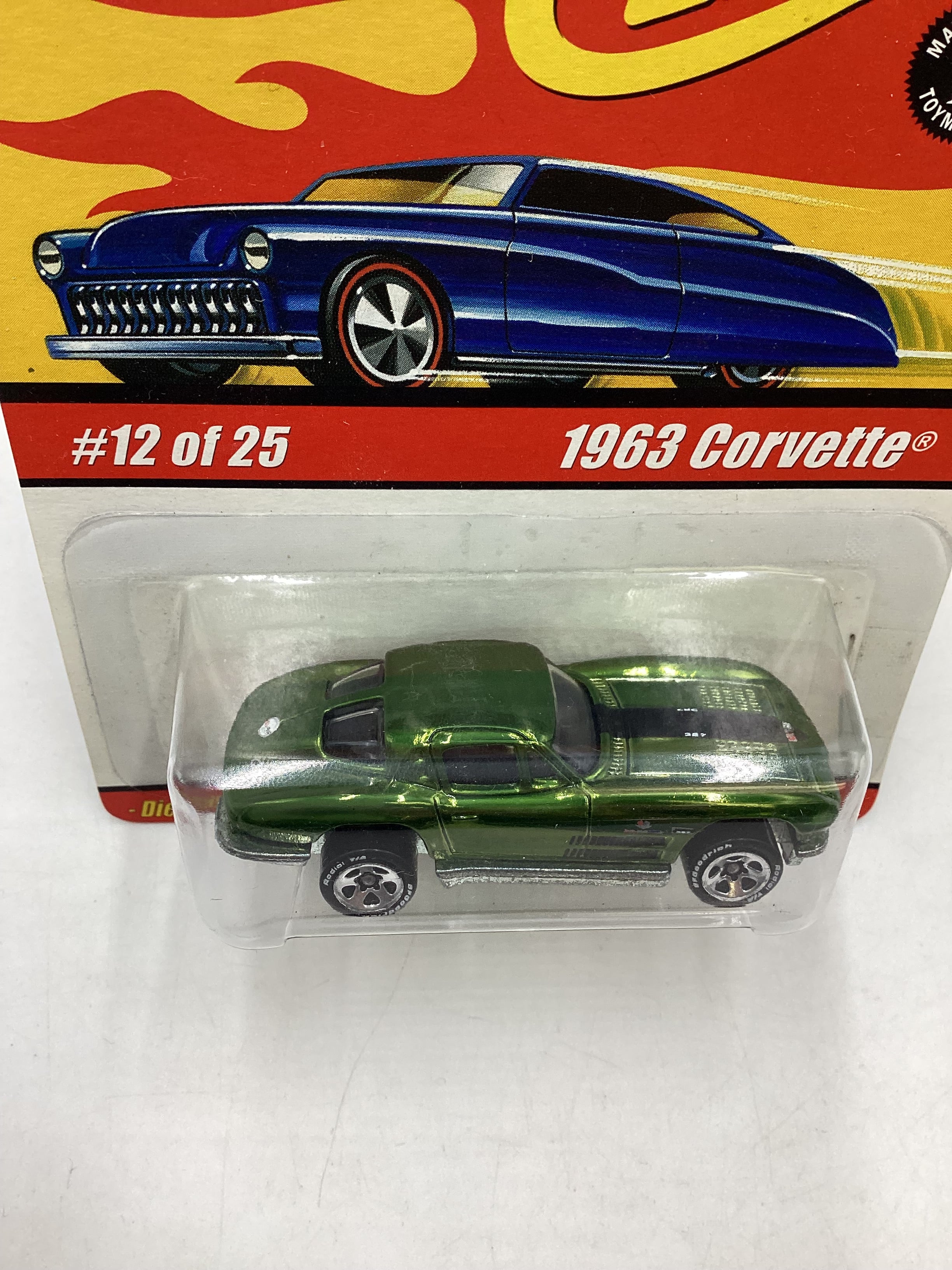 Hot wheels Classics series 1 12/25 Green 1963 Corvette (SR) - Image 6