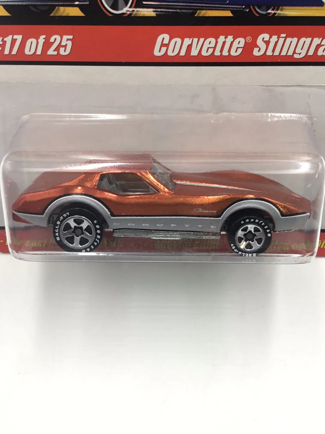 Hot wheels classics series 1 #17 Corvette Stingray (Orange) CC5 - Image 2