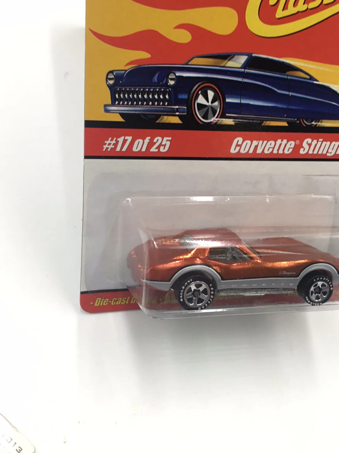 Hot wheels classics series 1 #17 Corvette Stingray (Orange) CC5 - Image 3