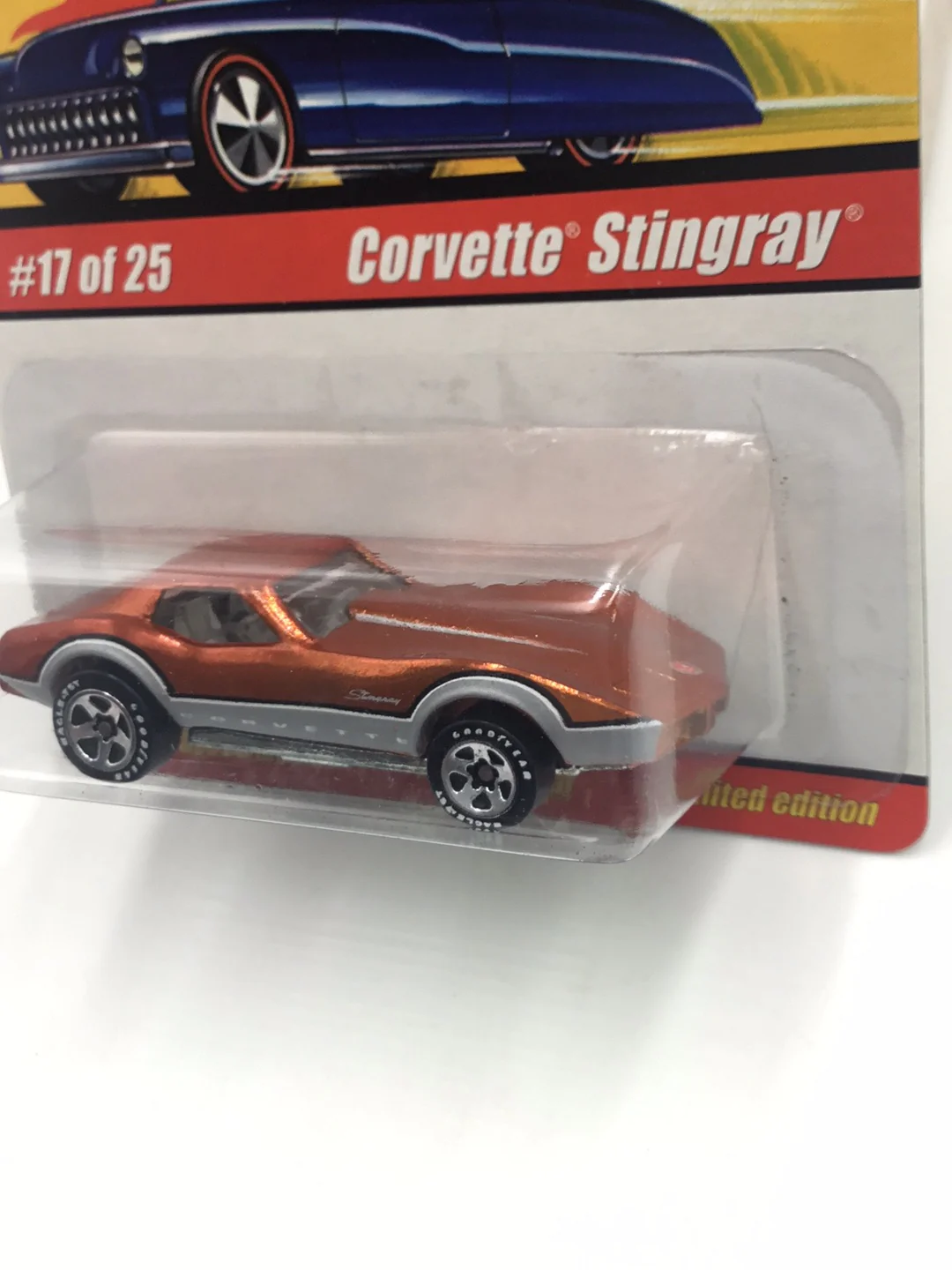 Hot wheels classics series 1 #17 Corvette Stingray (Orange) CC5 - Image 4