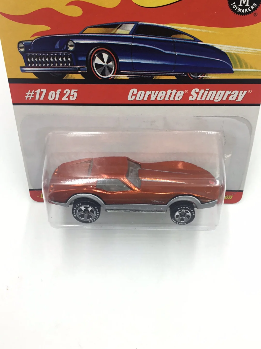 Hot wheels classics series 1 #17 Corvette Stingray (Orange) CC5 - Image 5