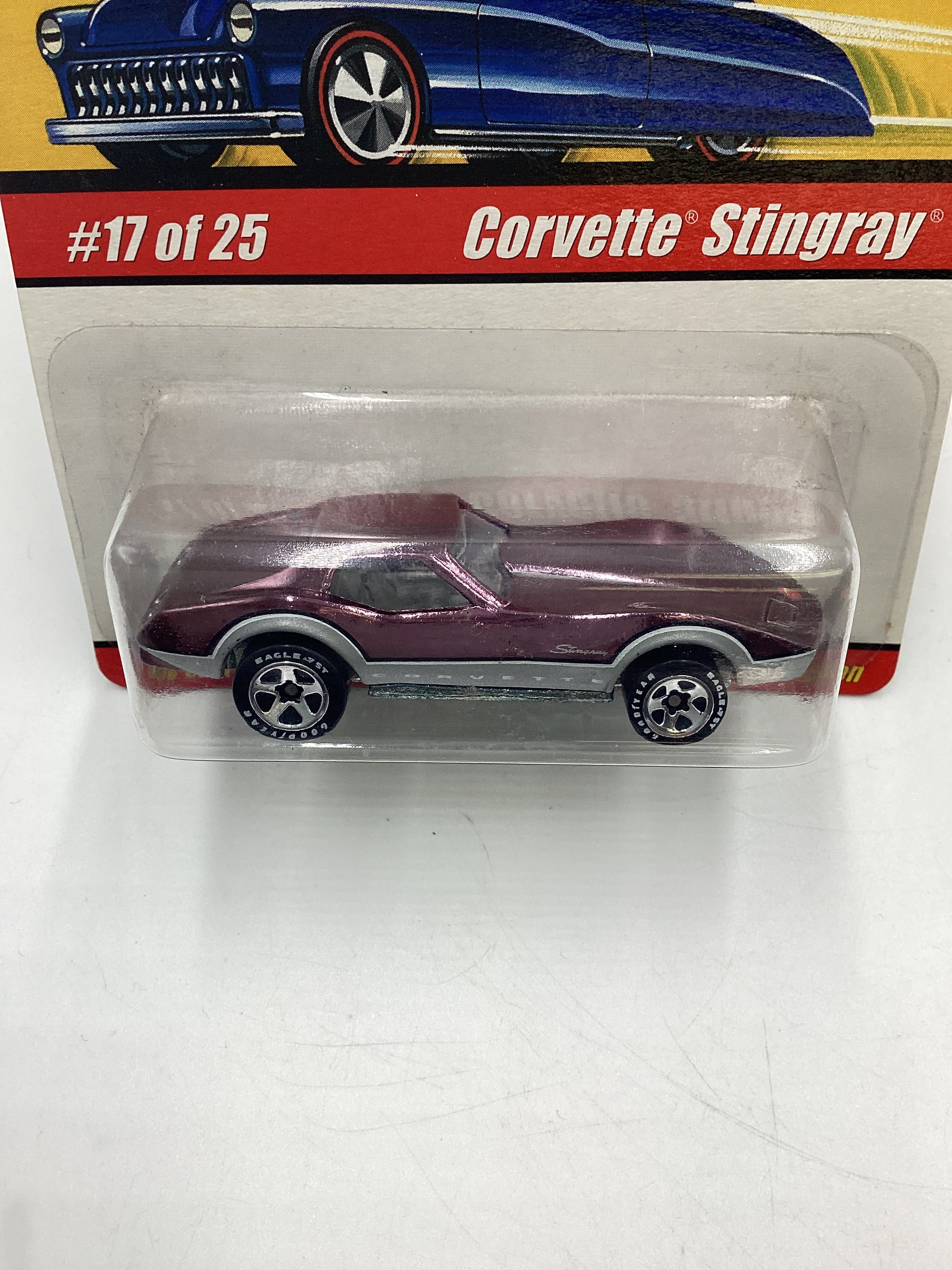 Hot Wheels Classics Series 1 #17 Corvette Stingray Purple SR - Image 3