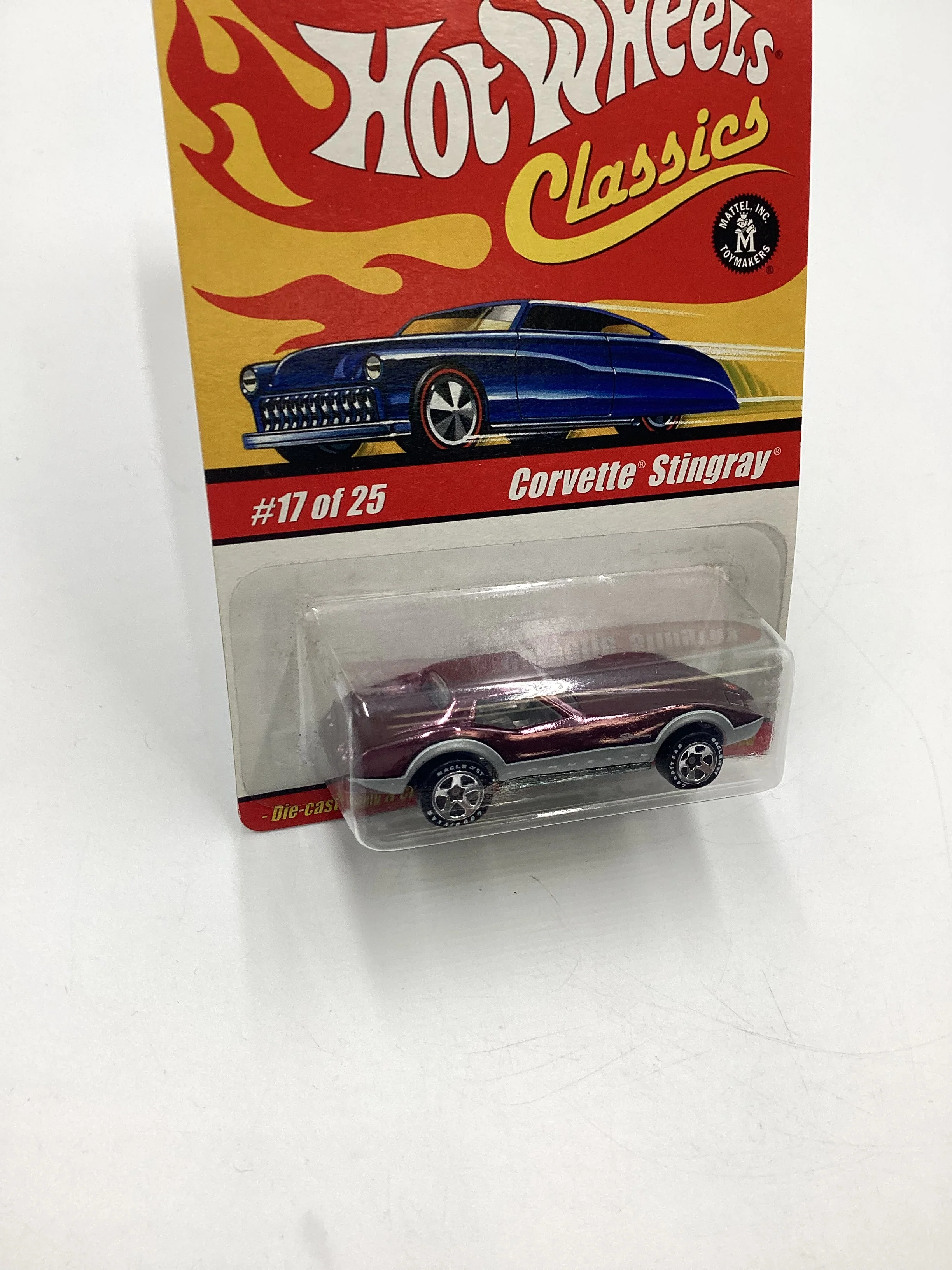 Hot Wheels Classics Series 1 #17 Corvette Stingray Purple SR - Image 5