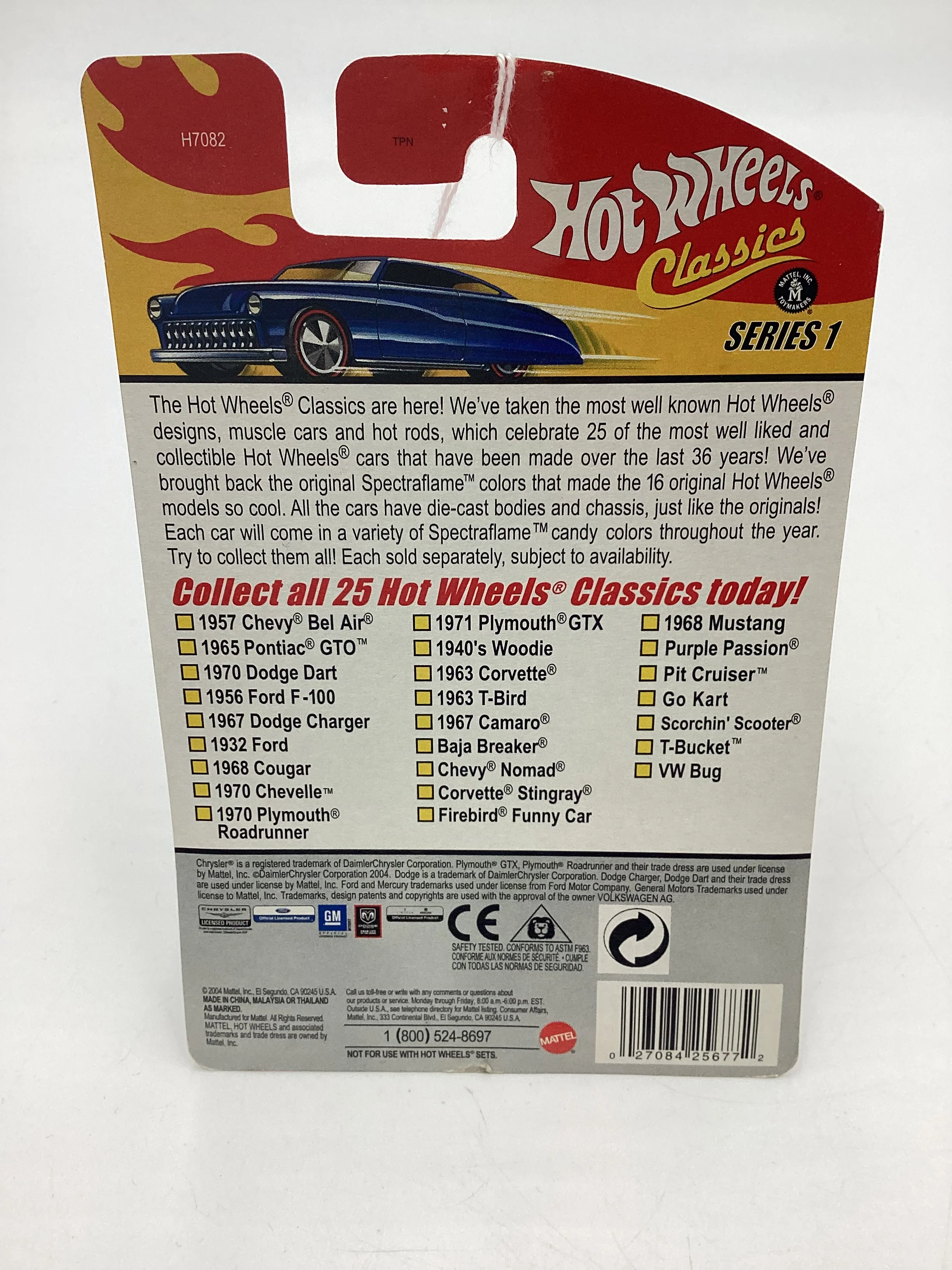 Hot Wheels Classics Series 1 #17 Corvette Stingray Purple SR - Image 7