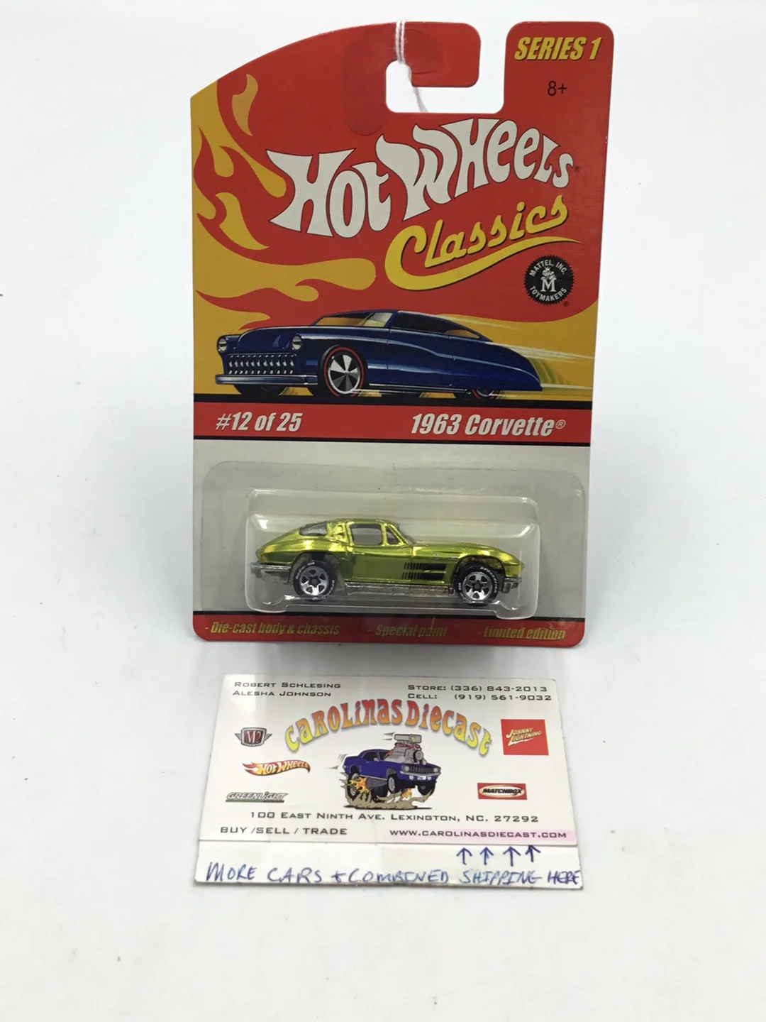 Hot wheels classics series 1 1963 Corvette Antifreeze BB5