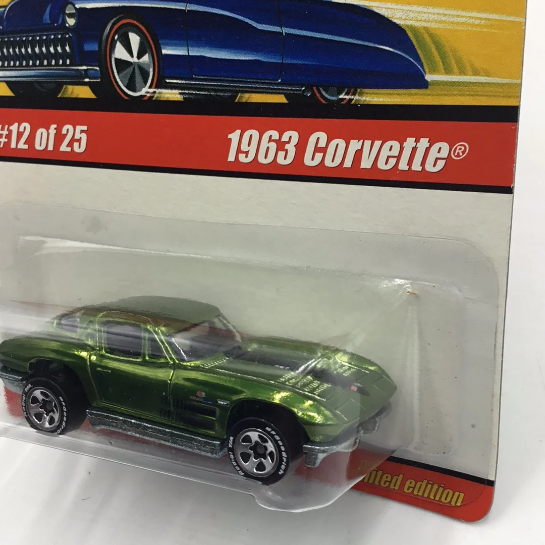Hot wheels classics series 1 1963 Corvette Dark Green BB6 - Image 4