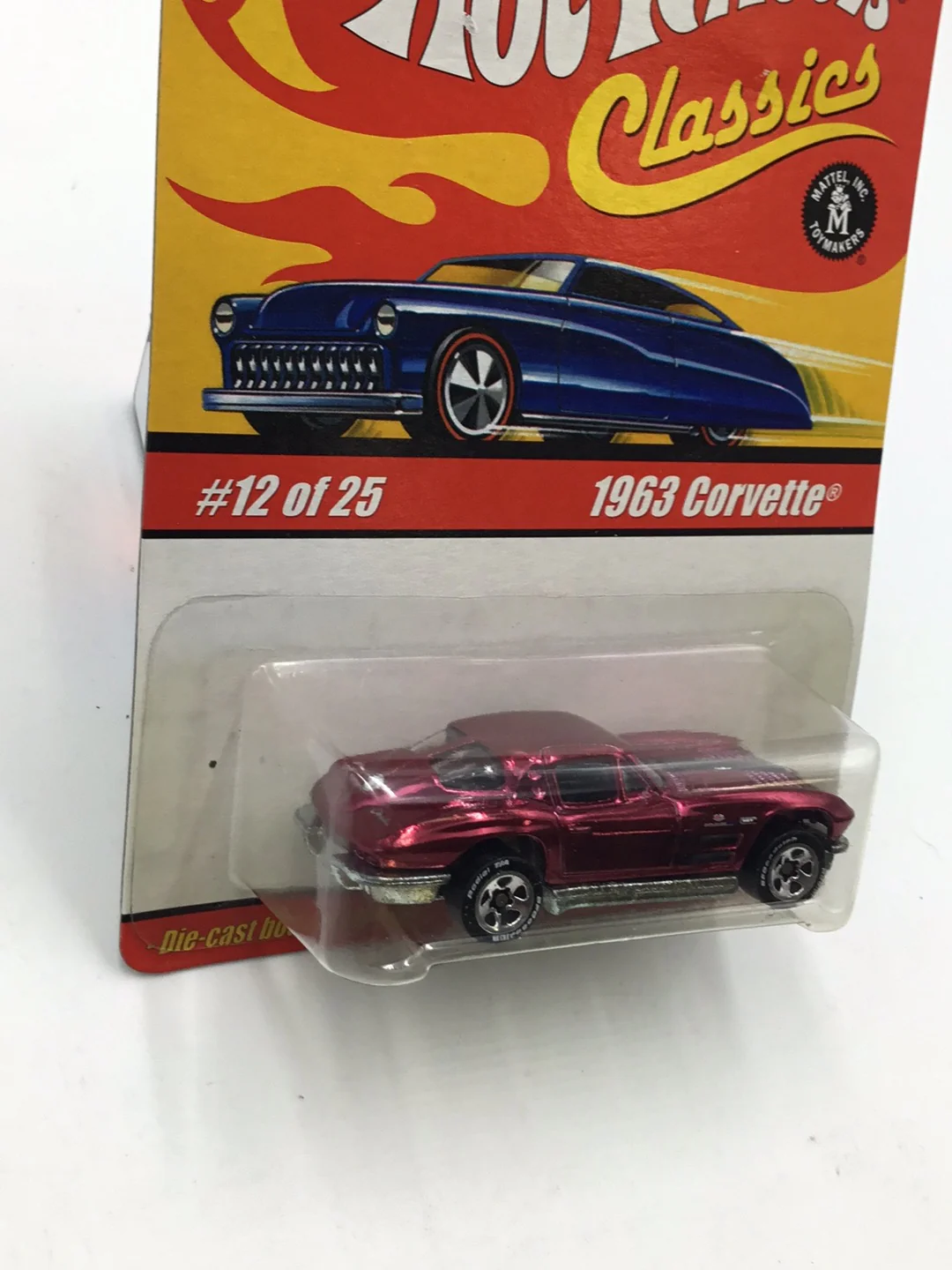Hot wheels classics series 1 1963 Corvette Pink BB5 - Image 3