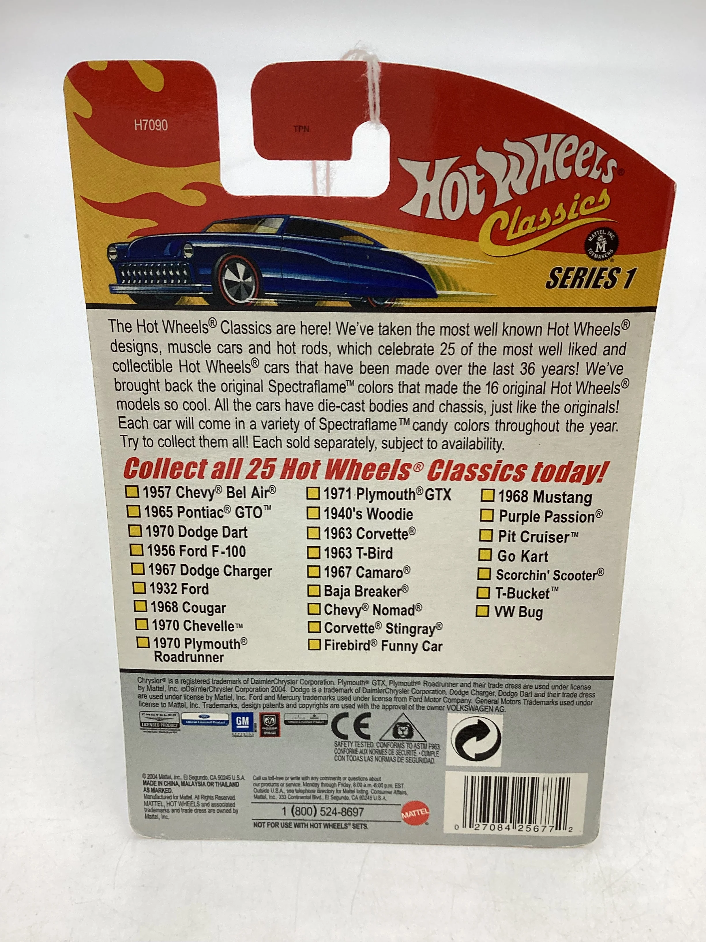 Hot wheels Classics series 1 #25 VW Bug Blue - Image 7