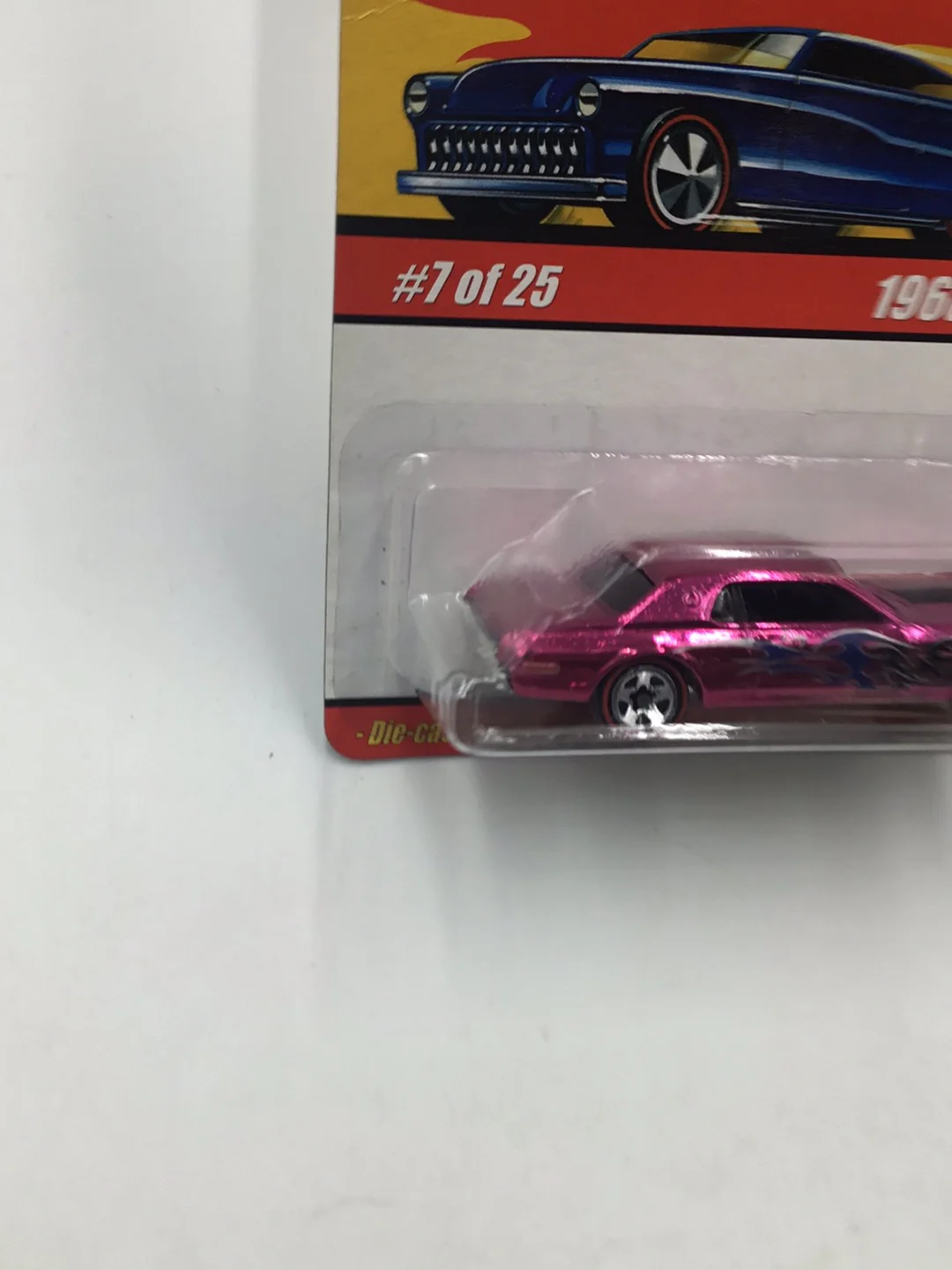Hot wheels classics series 1 #7 1968 Cougar (pink) KK3 - Image 3