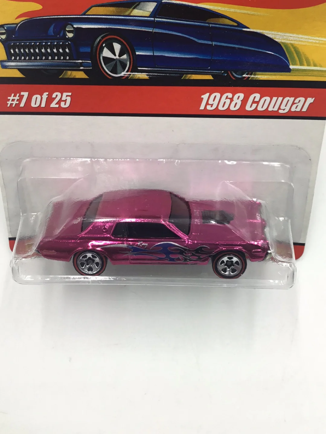 Hot wheels classics series 1 #7 1968 Cougar (pink) KK3 - Image 5
