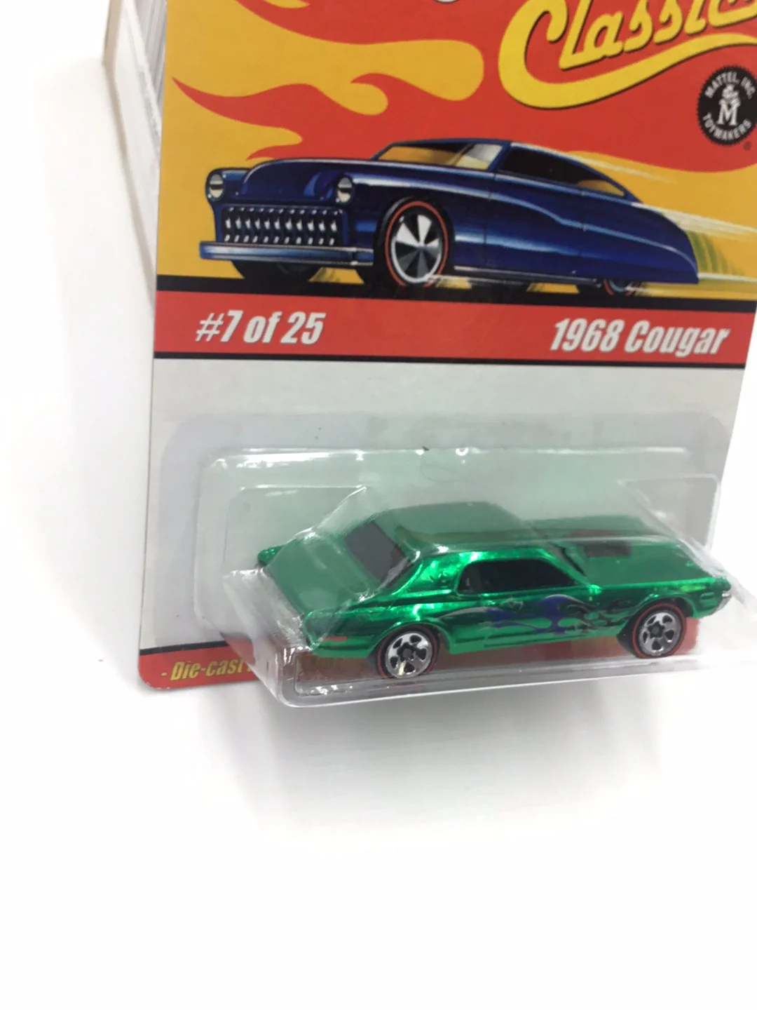 Hot wheels classics series 1 #7 1968 Cougar green KK3 - Image 3
