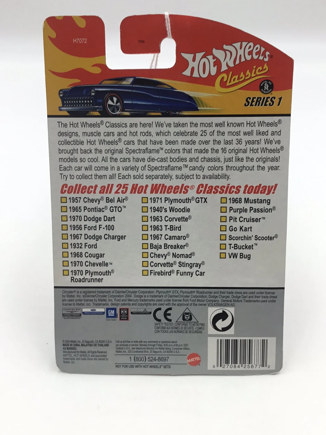 Hot wheels classics series 1 #7 1968 Cougar green KK3 - Image 6