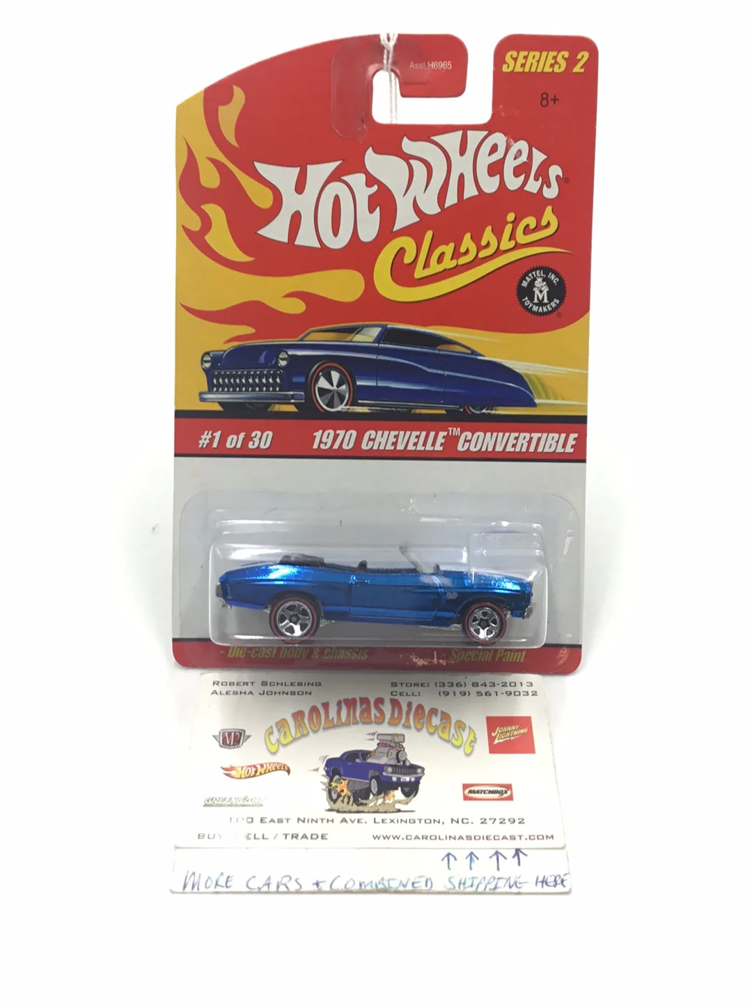Hot wheels classics series 2 #1 1970 Chevelle Convertible GG3